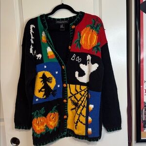 Work In Progress Halloween Cardigan Gladys Bagley